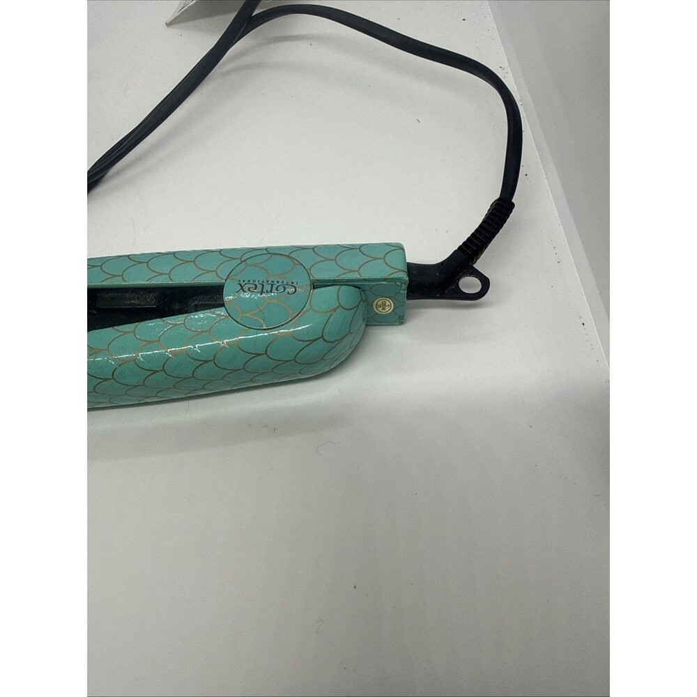 Cortex International Ceramic Flat Iron CT-038C Mermaid Scales Turquoise 1" - Picture 8 of 8